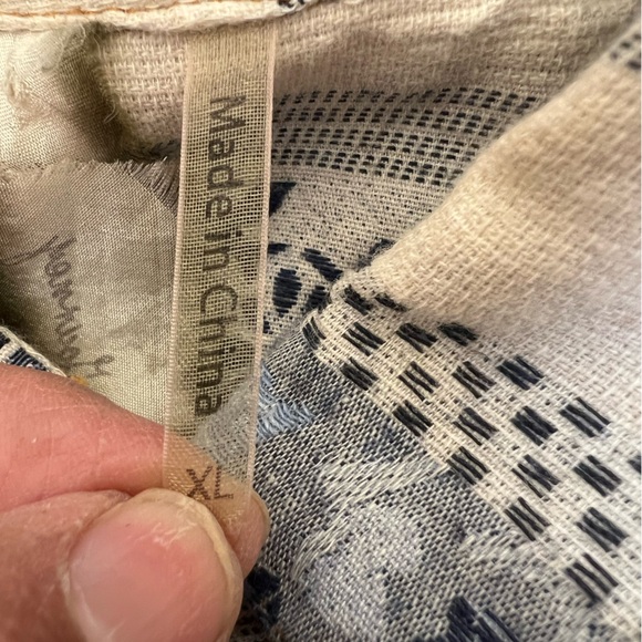 Aratta Silent Journey Boho Mixed Print High Low Tunic Shirt XL - Picture 5 of 7